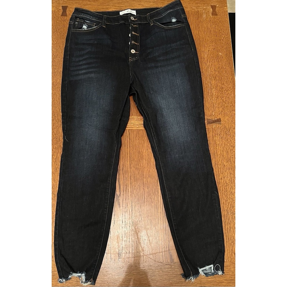 KanCan Jeans Women's High Rise Skinny Ankle Jegging Size XL